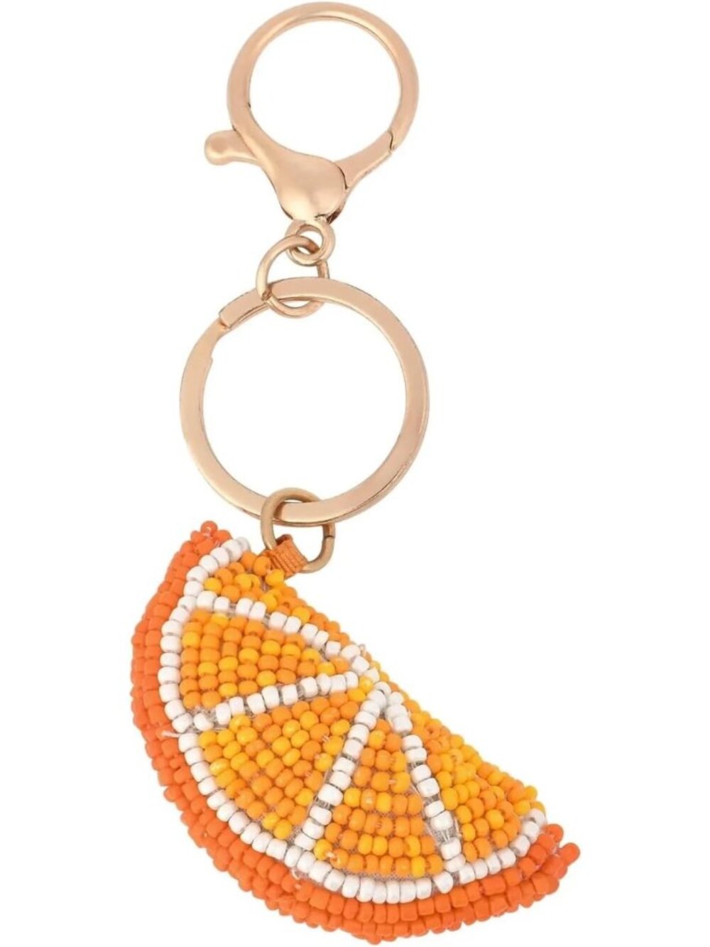 Chic Beaded Bag Charm Keychain - 4-Inch Stylish Accessory for Bags & Purses